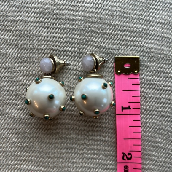 Tory Burch Stone Studded Drop Earrings - Picture 9 of 11